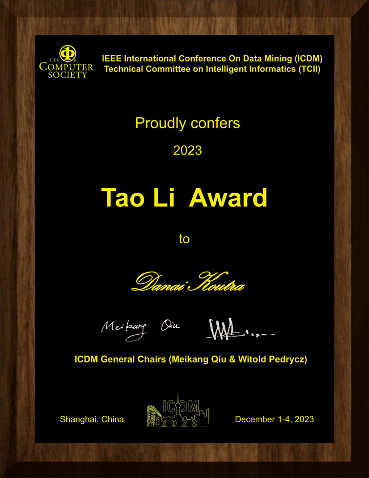 Awards for ICDM2023