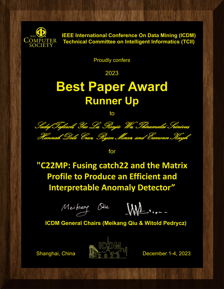 Awards for ICDM2023