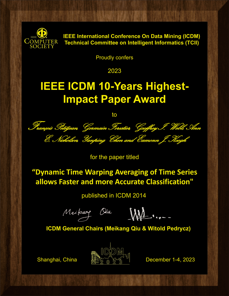 Awards for ICDM2023